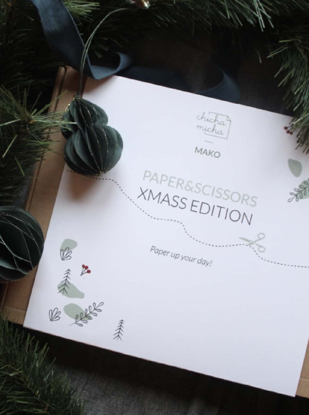 Paper & Scissors DIY Box Christmas edition in collaboration with MAKO